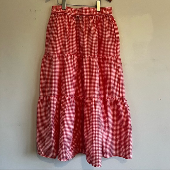 NWT George Red Gingham Skirt Size XS - Picture 2 of 5